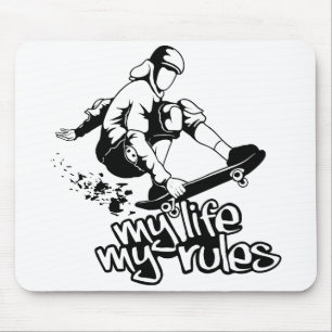 Het met een skateboard rijden van douane mousepad muismat