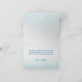 Het met juwelen getooide Hart dankt u nota neemt Bedankkaart (Binnen)