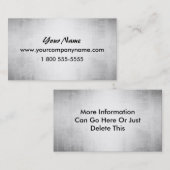 Het Metaal van het staal kijkt Visitekaartjes (Voorkant / Achterkant)