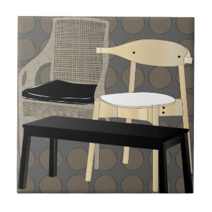 Het Meubilair van Ikea zit Bruine Tegel voor Tegeltje