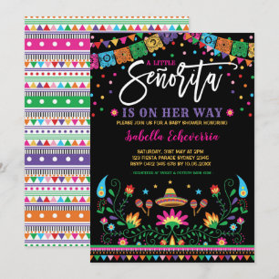 Het Mexicaanse Senorita Fiesta Baby shower Kaart