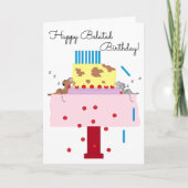 Het middagdutje: Verlate verjaardag blanco Kaart (Voorkant)