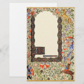 Het middeleeuws boek van de  kantoorbenodigdheden briefpapier (Voorkant / Achterkant)