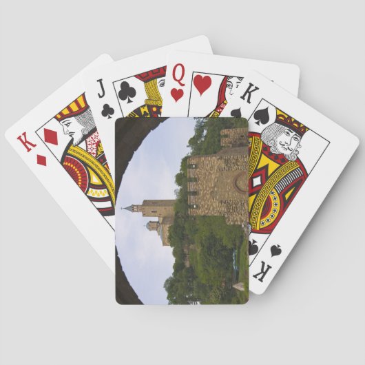 Het middeleeuwse bolwerk van Tsarevets Speelkaarten (Achterkant)