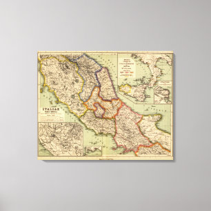 Het middendeel van Italië Canvas Afdruk