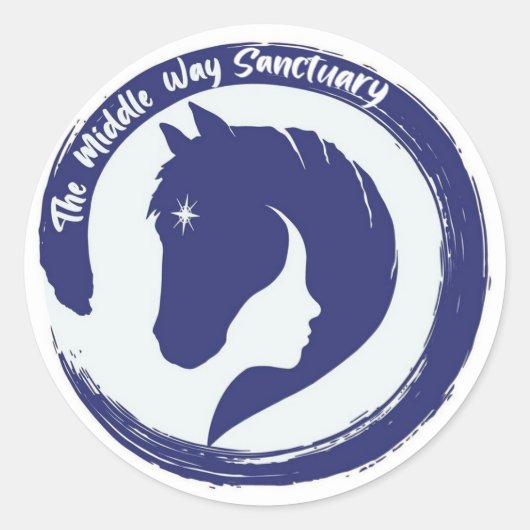 Het Middle Way Logo Sticker (Voorkant)