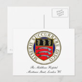 Het Middlesex-ziekenhuis Logo Briefkaart (Voorkant / Achterkant)
