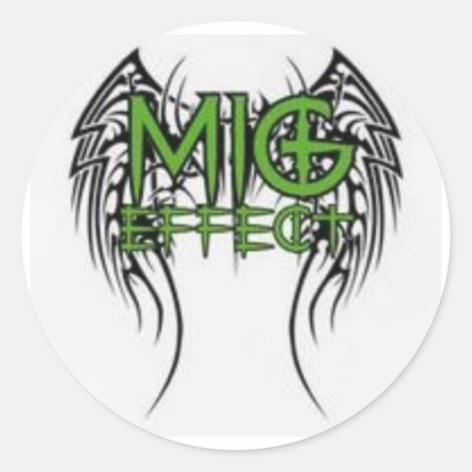 Het MiG-effect Ronde Sticker (Voorkant)
