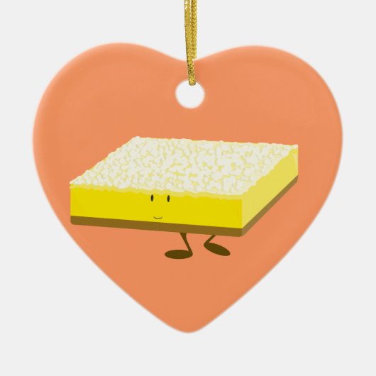 Het milderen citroenstaaf karakter keramisch ornament (Voorkant)