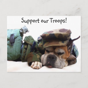 Het militaire boxer briefkaart van onze troepen on