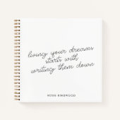 Het minimale Notitieboek van het White Journal van (Voorkant)