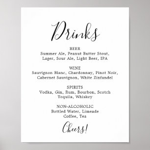 Het Minimalistisch Tuurteken van het Menu van de D Poster