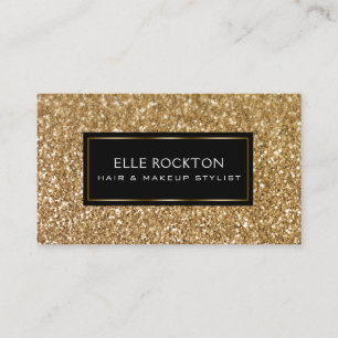 Het minimalistische Goud schittert de Zwarte van Visitekaartje