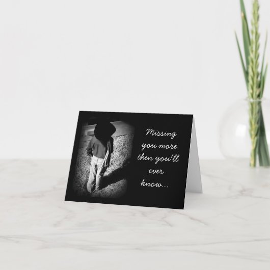 Het Missen van de cowboy u neemt nota van kaart (Voorkant)