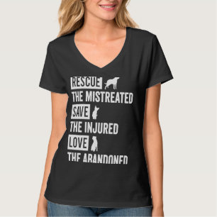 Het mistrede redden redt de gewonde liefde voor de t-shirt