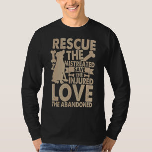 Het mistrede redden redt de gewonde liefde voor de t-shirt