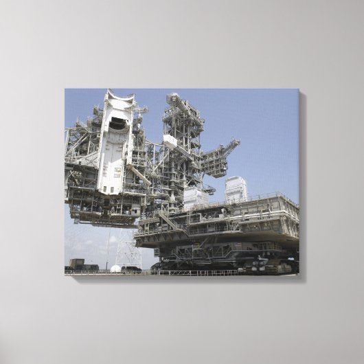 Het mobiele lanceerplatform wordt bewogen canvas afdruk (Voorkant)