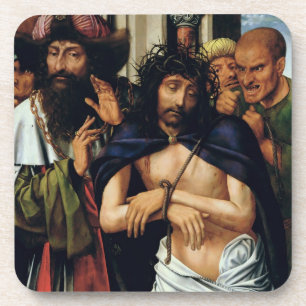 Het Mocking van Christus (olie op het paneel) (zie Drankjes Onderzetter