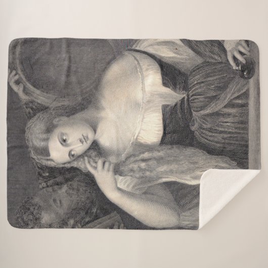 Het model sherpa deken (Voorkant (horizontaal))