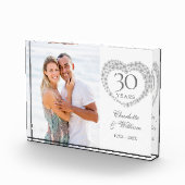 Het moderne 30e Jubileum Pearl Heart Fotoblokken (Rechts)