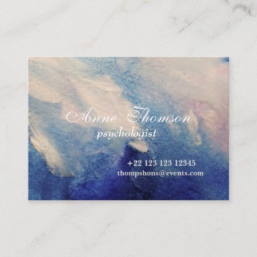 Het moderne Abstracte Paarse Visitekaartje (Voorkant)