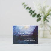 Het moderne Abstracte Paarse Visitekaartje (Staand voorkant)