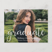 Het moderne Afstuderen van de Foto van het Manuscr Briefkaart (Voorkant)