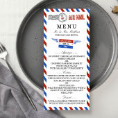 Het moderne Airmail Wedding Collectie - Menu