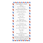 Het moderne Airmail Wedding Collectie - Programma (Achterkant)