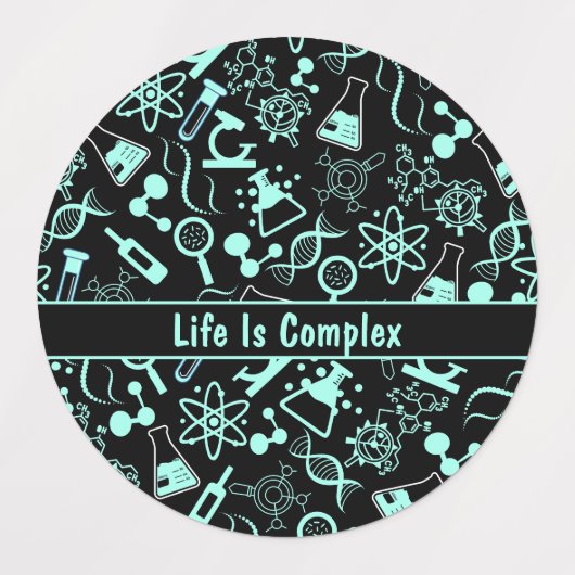 Het moderne aquablauwe biochemieleven is complex labels (Design 2)