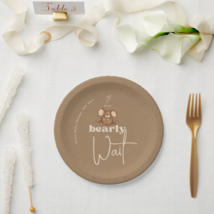 Het moderne Baby shower kunnen we nauwelijks afwac Papieren Bordje