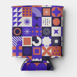 Het moderne Bauhaus is een gedurfd geometrisch pat Blikjeskoeler