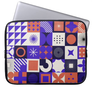 Het moderne Bauhaus is een gedurfd geometrisch pat Laptop Sleeve