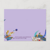 Het Moderne Briefkaart van het Huwelijk van de (Achterkant)