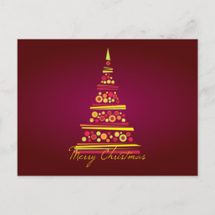 Het moderne Briefkaart van Kerstmis van de Boom