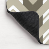 Het moderne Bruine, Beige, Witte Patroon van de Muismat (Hoek)