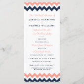 Het moderne Chevron Wedding Collectie - Roze en ma Programma (Voorkant)