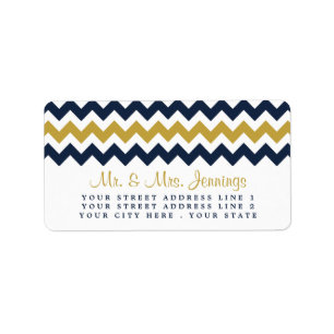 Het moderne Collectie van de Chevron Wedding - mar Etiket