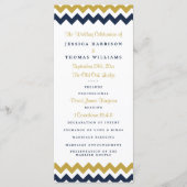 Het moderne Collectie van de Chevron Wedding - mar Programma (Voorkant)