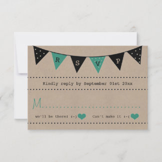 Het moderne Collectie van het Bunting Wedding van  RSVP Kaartje