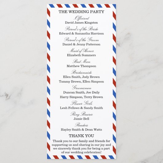 Het moderne Collectie van het luchtposthuwelijk Programma (Achterkant)