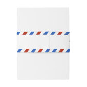 Het moderne Collectie van het luchtposthuwelijk Uitnodigingen Wikkel (Achterkant Voorbeeld)