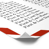 Het moderne Collectie voor de bruiloft van Airmail Poster (Hoek)