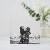 Het moderne die Borstel van de HandschriftWit spar Aankondigingskaart (Staand voorkant)