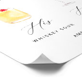 Het moderne Elegant Poster van de Handtekening van (Hoek)