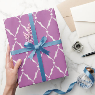 Het moderne elegante geweven paarse patroon van de cadeaupapier