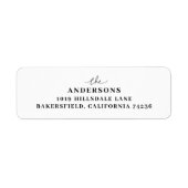 Het moderne Etiket van het Adres van de Familie va (Voorkant)