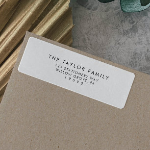Het moderne Etiket van het Adres van de Familie va