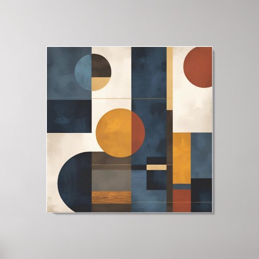 Het moderne geometrische Abstracte canvas - Mid-Ce (Voorkant)