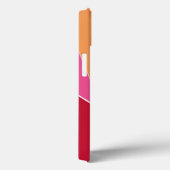 Het moderne Geometrische Dwars Oranje Hoesje van (Achterkant / Rechts)